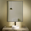 Chatelet Miroir Rectangulaire 60X80 Noir Mat