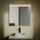 Chatelet Miroir Carre 80X80 Dore Mat
