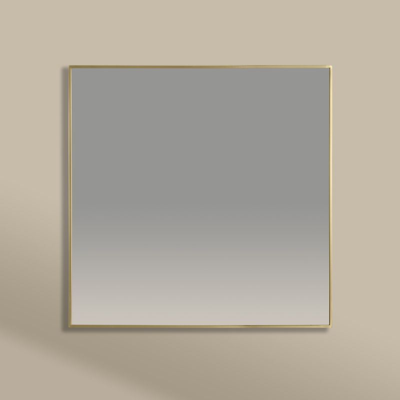 Chatelet Miroir Carre 80X80 Dore Mat