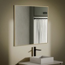 Chatelet Miroir Carre 80X80 Dore Mat