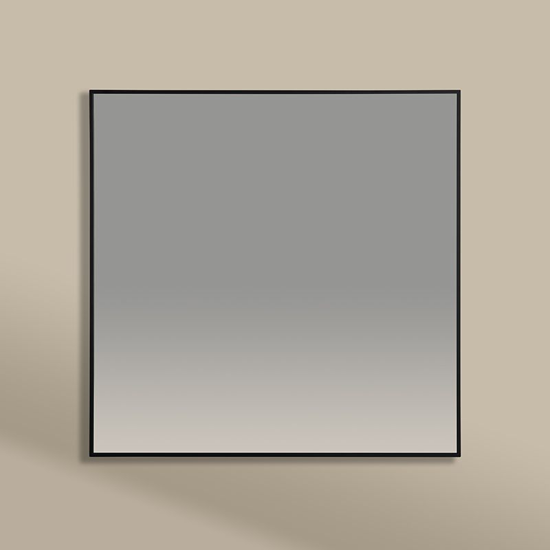 Chatelet Miroir Carre 80X80 Noir Mat