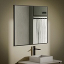 Chatelet Miroir Carre 80X80 Noir Mat