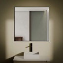 Chatelet Miroir Carre 80X80 Noir Mat