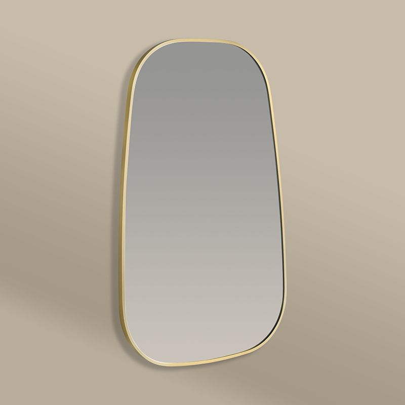 Elipse Miroir Rectangulaire 60X80 Dore Mat