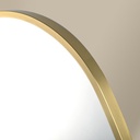 Elipse Miroir Rectangulaire 60X80 Dore Mat