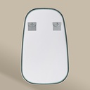 Elipse Miroir Rectangulaire 60X80 Dore Mat