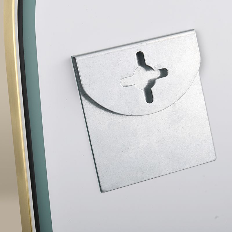 Elipse Miroir Rectangulaire 60X80 Dore Mat