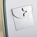 Elipse Miroir Rectangulaire 60X80 Dore Mat