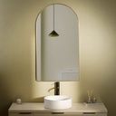 Miroir Demi Lune 55X100 Dore Mat, Chatelet