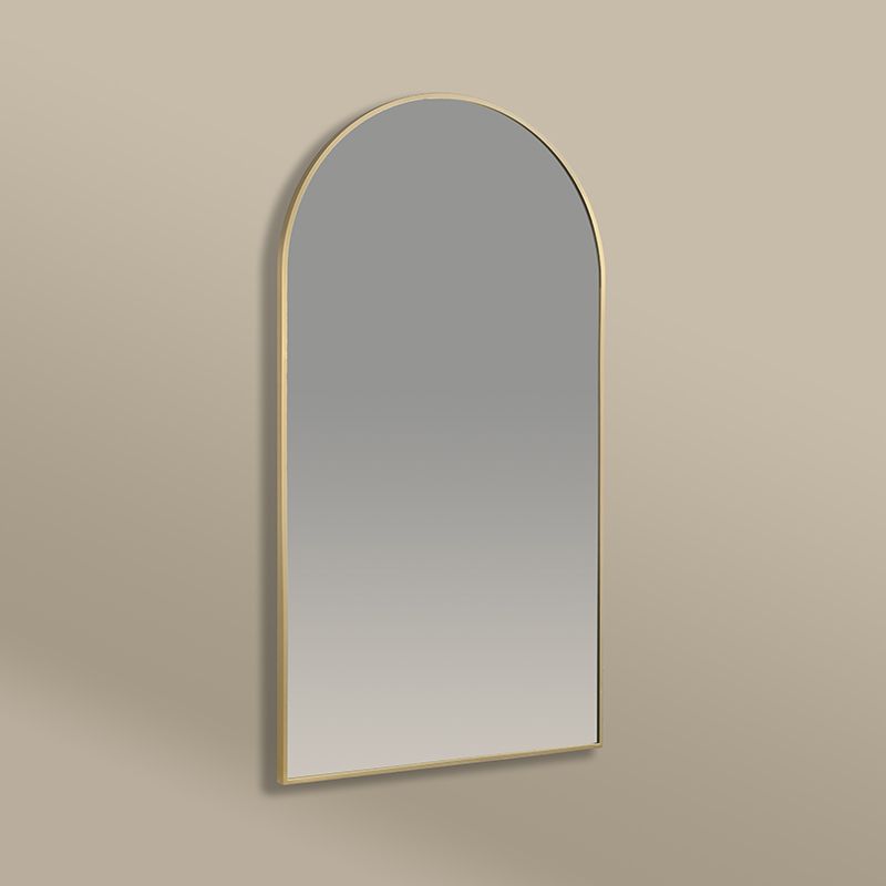 Miroir Demi Lune 55X100 Dore Mat, Chatelet