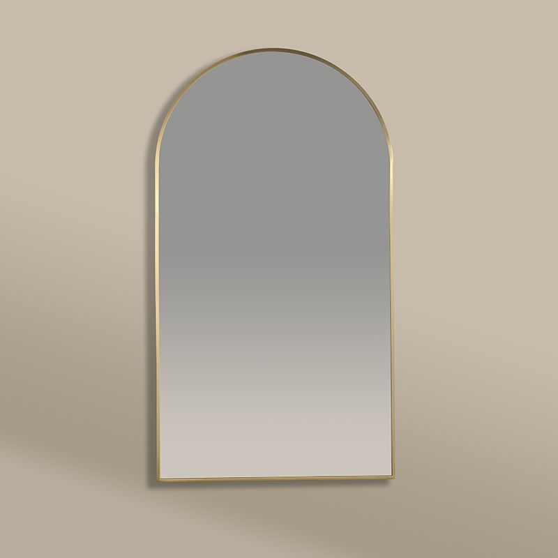 Miroir Demi Lune 55X100 Dore Mat, Chatelet