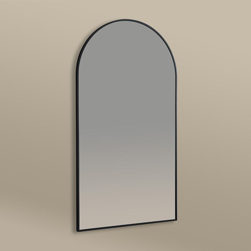 Miroir Demi-Lune 55X100 Noir Mat Chatelet