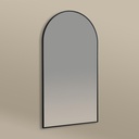 Miroir Demi-Lune 55X100 Noir Mat Chatelet