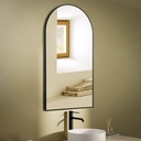 Miroir Demi-Lune 55X100 Noir Mat Chatelet