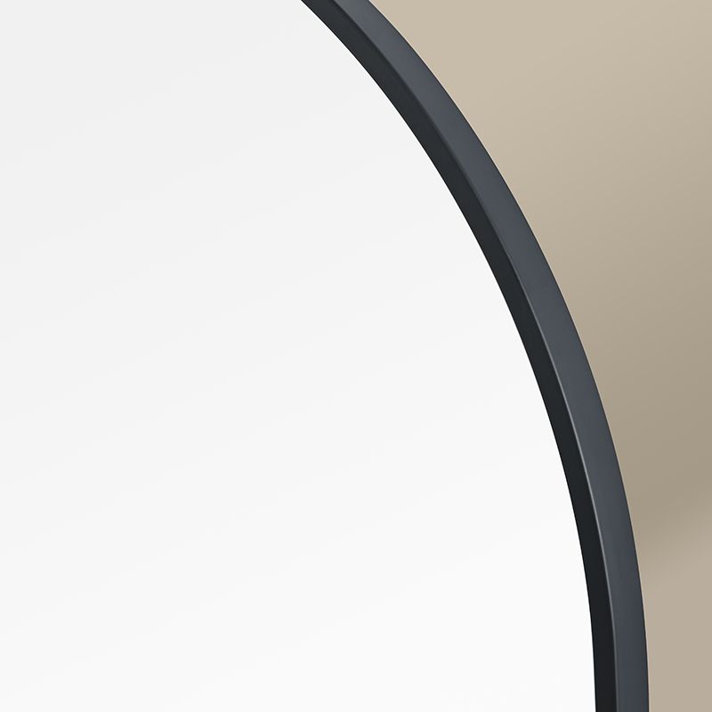 Miroir Demi-Lune 55X100 Noir Mat Chatelet