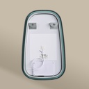 Elipse Miroir Rect.50X80 Led+Anti-Buee Noir Mat