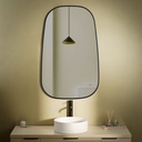 Elipse Miroir Rectangulaire 50X80 Noir Mat