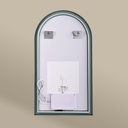 Chatelet Miroir demi Lune 55X100Led+Anti-Buee Noir Mat