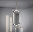 Chatelet 2 Miroir Fix.Plafond 50X100 Led Dore Mat 