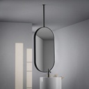 Chatelet 2 Miroir Fix.Plafond 50X100  Noir Mat 