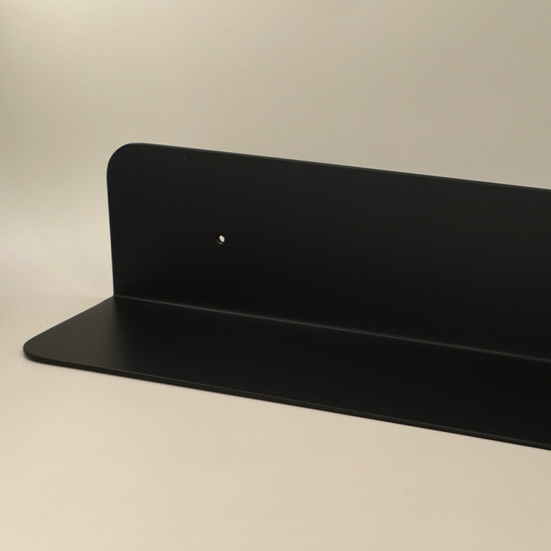 Etagère murale inox, 36, 60 ou 90 cm, Noir brossé, Châtelet
