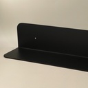 Etagère murale inox, 36, 60 ou 90 cm, Noir brossé, Châtelet