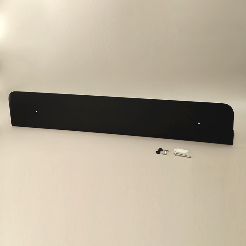 Etagère murale inox, 36, 60 ou 90 cm, Noir brossé, Châtelet