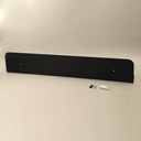 Etagère murale inox, 36, 60 ou 90 cm, Noir brossé, Châtelet