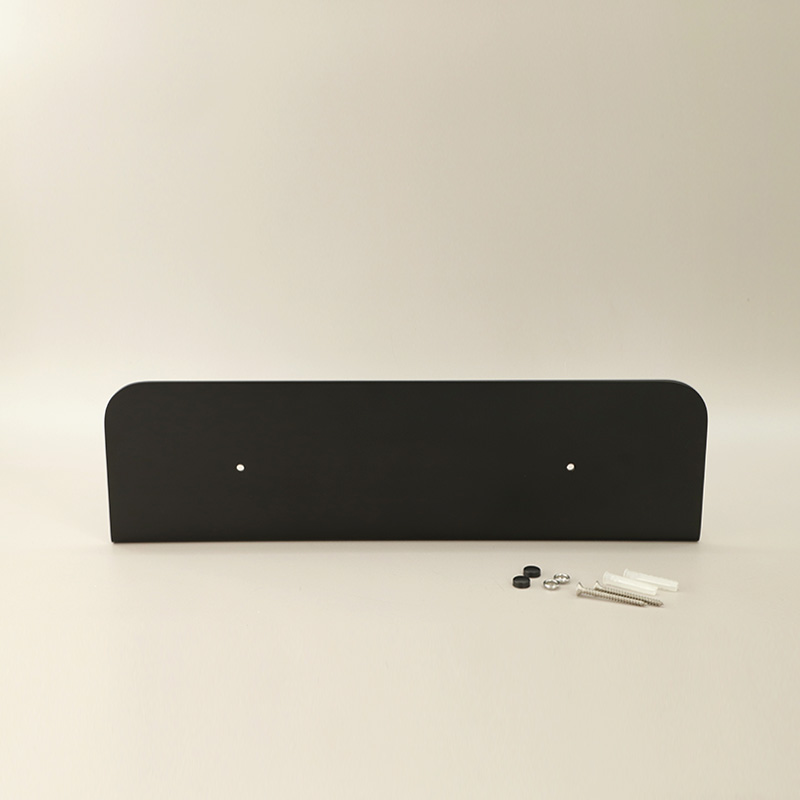 Etagère murale inox, 36, 60 ou 90 cm, Noir brossé, Châtelet