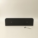 Etagère murale inox, 36, 60 ou 90 cm, Noir brossé, Châtelet