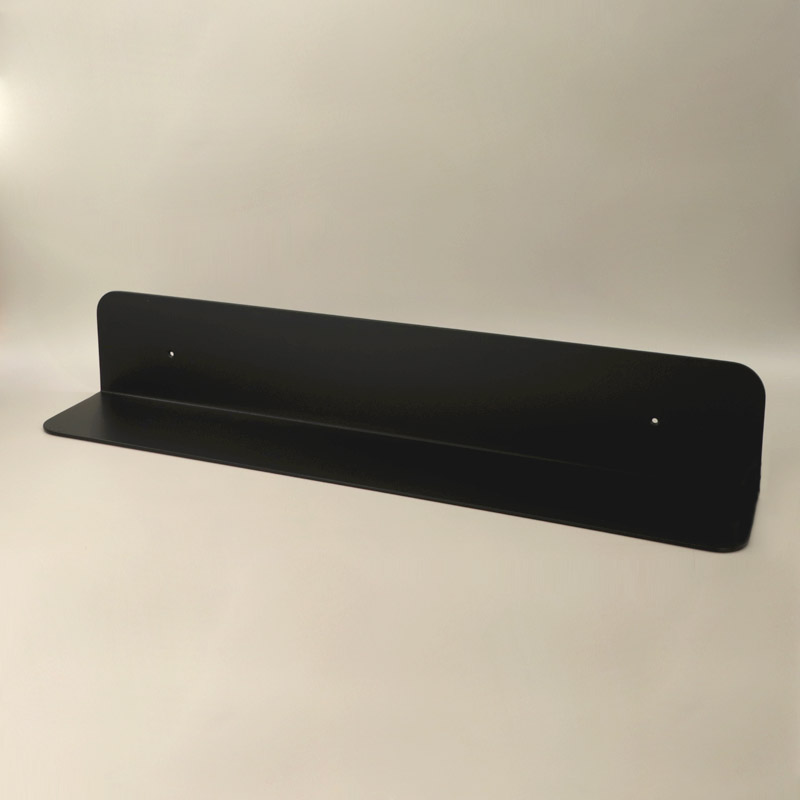 Etagère murale inox, 36, 60 ou 90 cm, Noir brossé, Châtelet