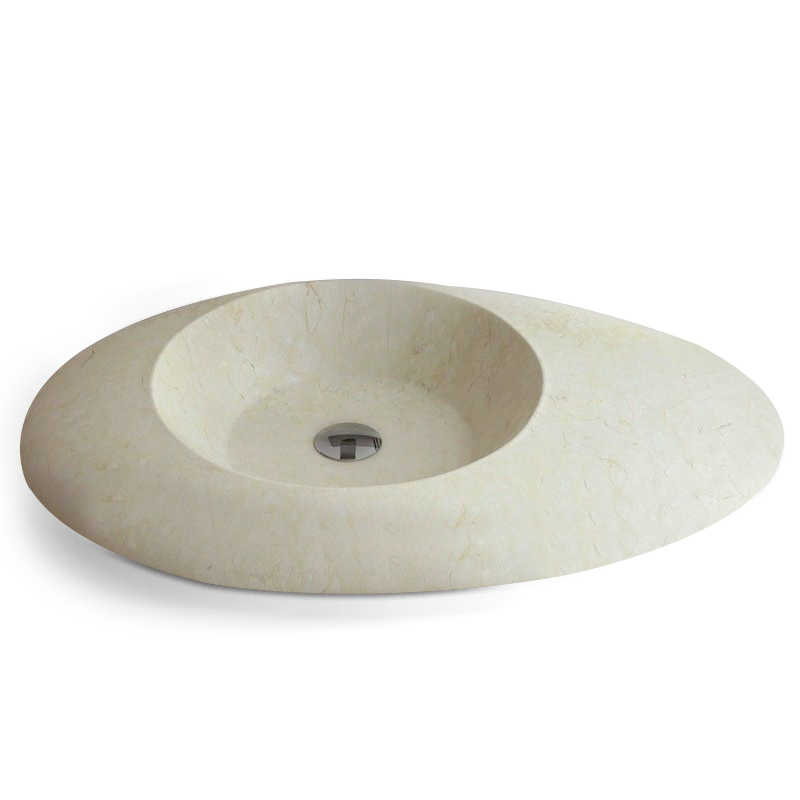 Vasque à poser Pebble Botticino 700x450 mm