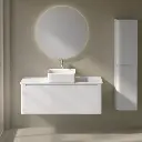 Meuble suspendu, blanc mat 120 cm, Panthéon