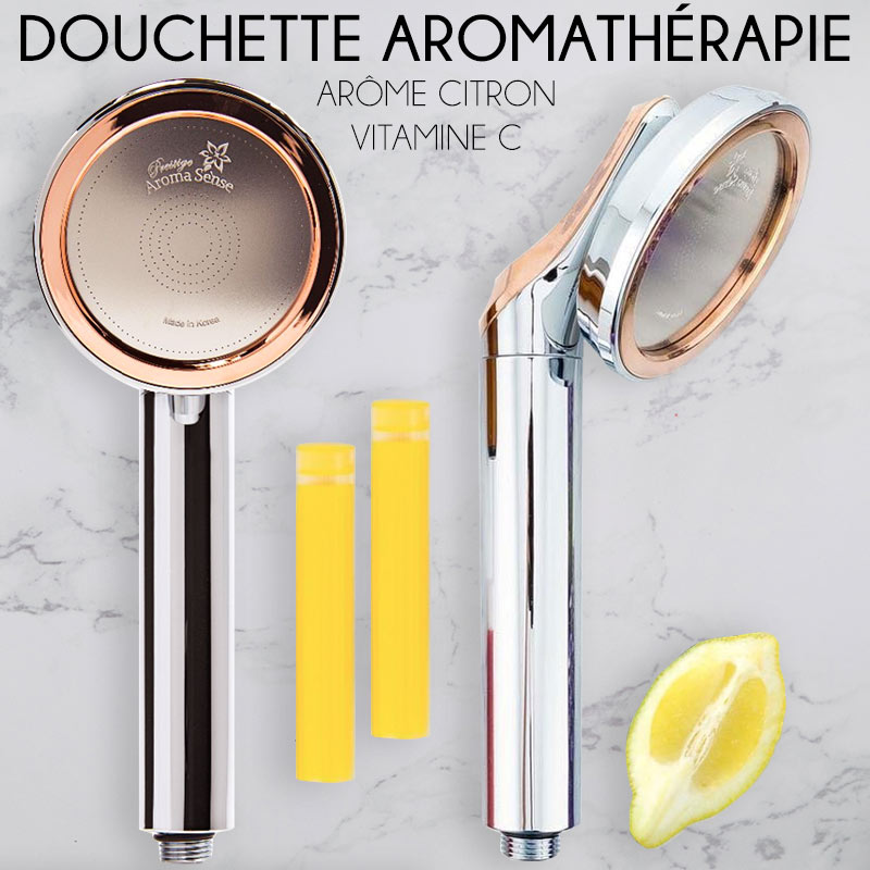 Douchette aromathérapie avec filtre de Vitamine C, Aroma