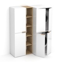 Ensemble Meuble Buanderie Blanc et Amazonia, Compo M 6.0, 145 cm