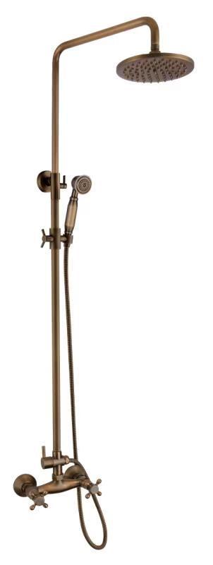 Colonne de douche mélangeur, finition bronze, Antic