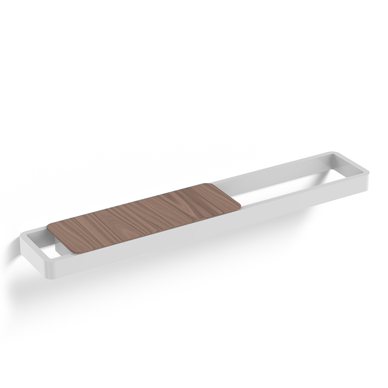 Porte serviette 60cm avec tablette, Blanc, Infinity Elements