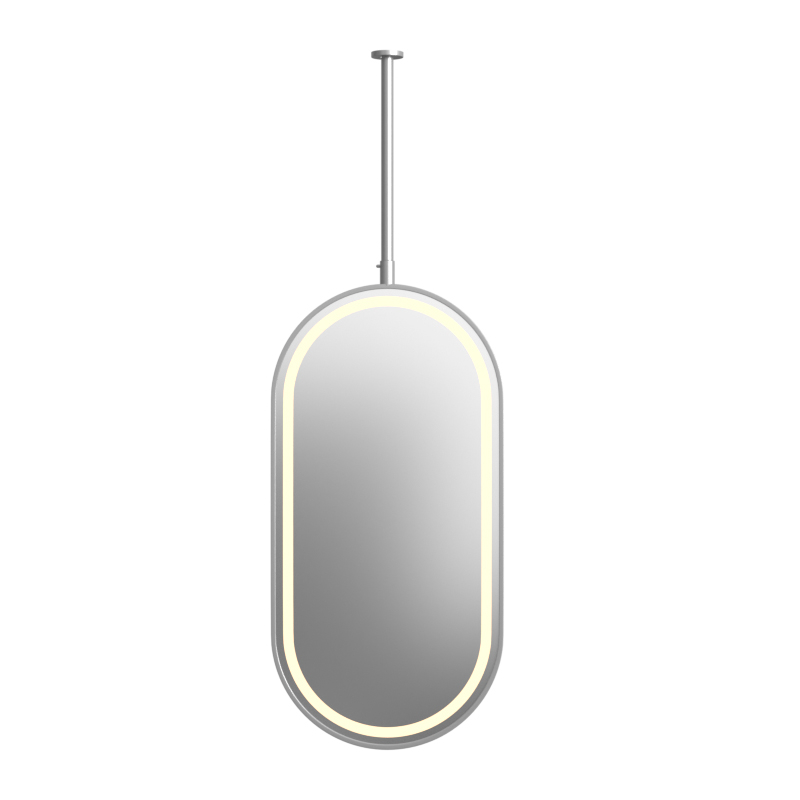 Miroir suspendu Led, Inox brossé 50X100, Châtelet