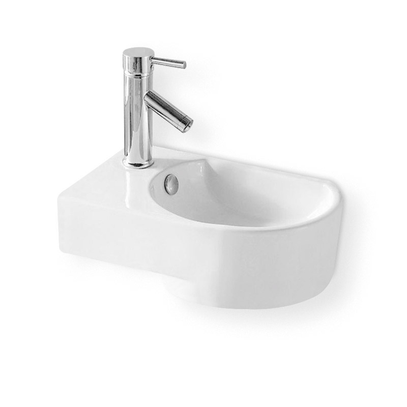Lave-mains suspendu droite 40,5x27 cm en céramique
