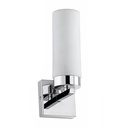 Applique murale salle de bain 22 cm chromée, Tube