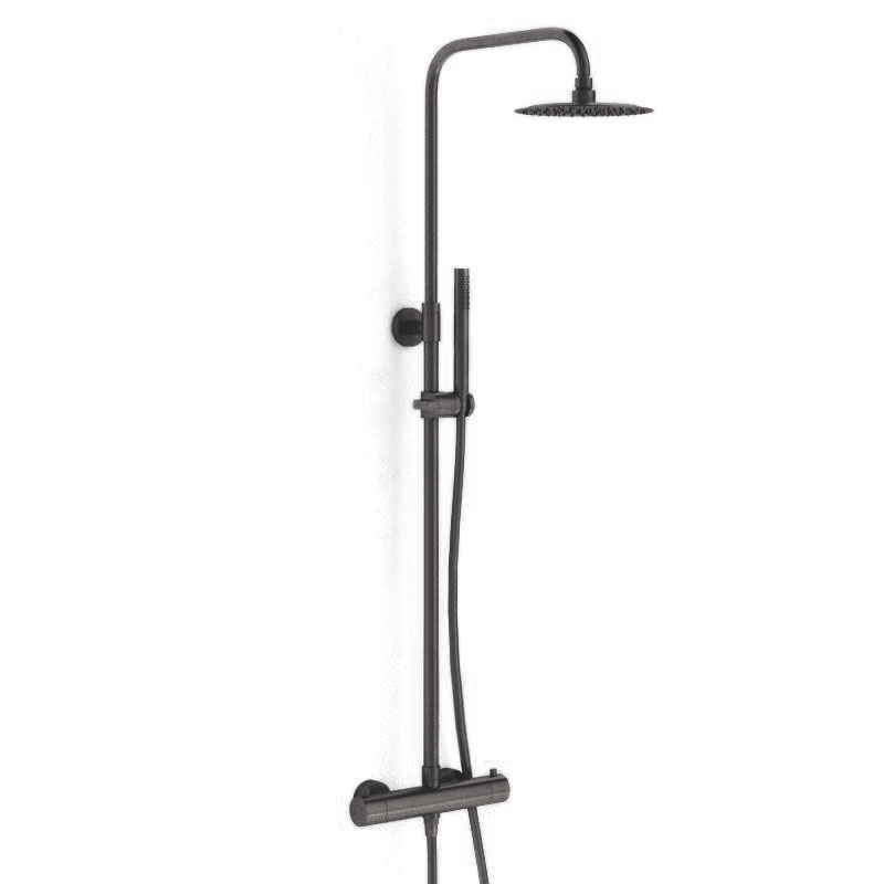Colonne de douche thermostatique gris anthracite, Châtelet III