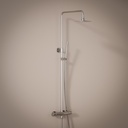 Colonne de douche avec mitigeur thermostatique, Ø20cm, Châtelet III, chrome