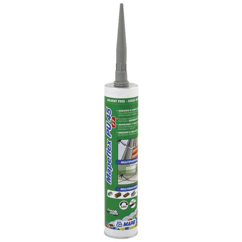 Mastic-colle polyuréthane, à haut module élastique, rapide, pouvant être peint