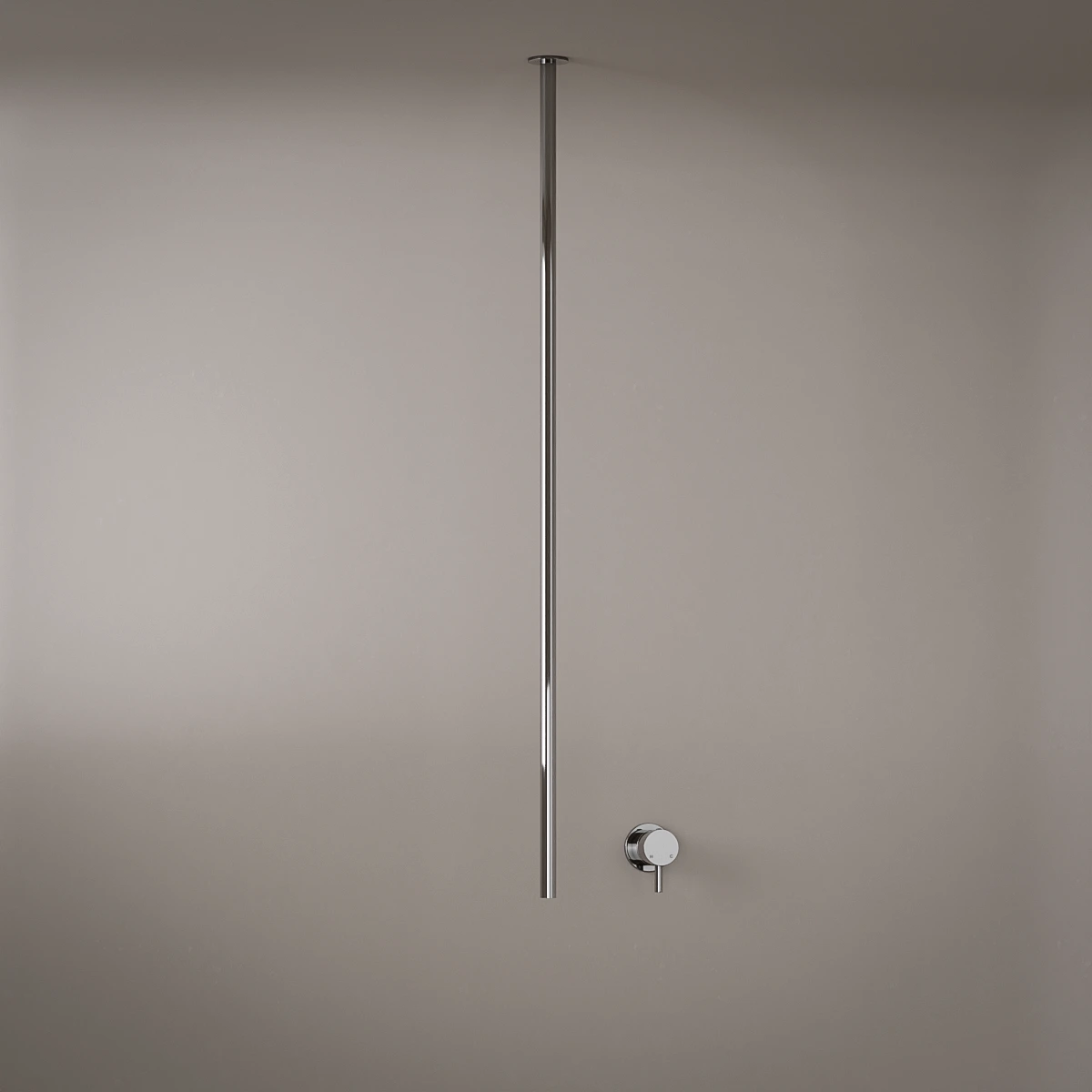 Mitigeur lavabo plafond, chrome, Châtelet