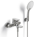 composition Robinet mitigeur bain douche externe chromé, Seine