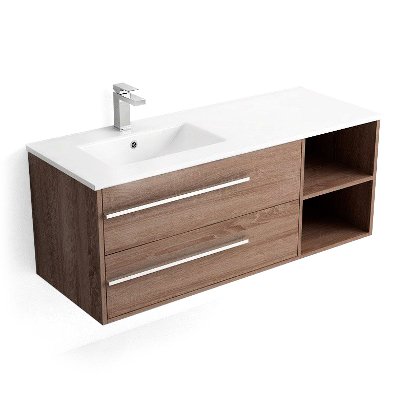 Meuble plan vasque suspendu britannia 120 cm, Tropcoul
