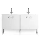 Meuble Touquet 125X45 + Vasque Hermes Solid 151X46