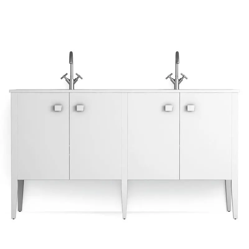 Meuble Touquet 125X45 + Vasque Hermes Solid 151X46