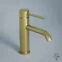 Robinet mitigeur lavabo, Châtelet, doré brossé
