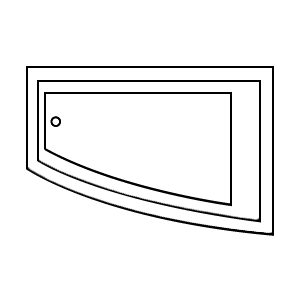 Baignoire d'angle